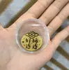 Pegatina para Teléfono Móvil de Oro Puro 999 2 Mg Dios de la Riqueza Caqui Ruyi Talismán de Paz para Atraer Riqueza y Hacerse Rico Regalo Popular Fabricante Venta al por Mayor
