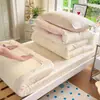 Juego de ropa de cama de tres piezas para dormitorio universitario de algodón, algodón puro, nuevo modelo 2026, sábana individual y funda de edredón, apto para todas las estaciones