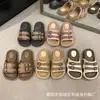 Sandalias de Mujer sin Cierre con Hebilla de Doble Tira, Casuales y Versátiles, Adecuadas para Uso en Casa y al Aire Libre, Antideslizantes, Suela Gruesa de Goma Eva, Cómodas y Versátiles