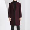 Casaco de Lã Masculino Moderno e Estiloso 2025 Inverno Versão Coreana Casaco Trench da Moda Comprimento Médio Espessado Estilo Britânico Jaqueta de Lã