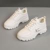 [Personalizado] A02 Novos Sapatos Brancos Respiráveis 2024 Outono Sola Grossa Casual Coreano Resistente ao Desgaste Versão Moderna do Colegial