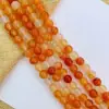 Pulsera de Cuentas Sueltas de Ágata Bicolor Natural Cuentas diy Pulsera Tejida a Mano de Cuentas Accesorios de Joyería de Cristal