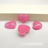 Acessórios de Resina Transparente com Glitter Fino Coração Pêssego Gelo Grampo de Cabelo Diy Material para Presilha de Cabelo Adorno de Cabeça Fivela de Sapato