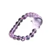 Pulseira de Cristal Natural Feminina Cristal Rosa Cristal de Gelo Rosa Raposa Pulseira Temperamento Cristal Rosa Amor Presente Joias Atacado