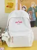 Mochila leve e estilosa para meninas, adequada para a escola e uso diário, com alto valor estético, estilo ins, inspirada na Coreia, mochila versátil para o dia a dia