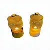 Arte de Hierro Dorado con Pantalla de Seda Calada de Oriente Medio Lámpara de Velas Electrónica Luz Nocturna LED Adorno Luminoso de Escritorio Iluminación