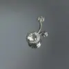 Anillo para el Ombligo Transfronterizo Europeo y Americano Corazón de Melocotón Mariposa Flor Circonita Clavo para el Ombligo Joyería para Piercings Corporales Más Vendida en Amazon