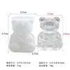Molde tridimensional para hornear hielo con forma de oso, espejo, vela de aromaterapia, jabón hecho a mano, molde de silicona de yeso