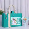Bolso de Fieltro con Cinta Estilo Nuevo, Bolsa para Regalo Corporativo Navideño, Bolso de Mano Souvenir, Bolsa Tote de Gran Capacidad con Logo Personalizado