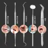 Removedor de sarro dental artefacto de limpieza dental espejo oral luminoso herramienta de dentista para eliminar sarro recorte de dientes dental
