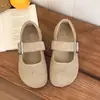 Zapatos Birkenstock de lino para mujer, nuevo estilo verano 2026, que aumentan la altura, con suela gruesa, cómodos y ligeros, con diseño Mary Jane de una hebilla