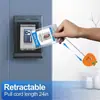 Portapase de Tirón Fácil de Venta Caliente para Comercio Exterior con Fieltro Brillante, Pinza para Insignia de Calabaza de Halloween, Pinza de Cocodrilo Giratoria