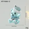 Decoraciones Navideñas Adornos para Árbol de Navidad Azules Animales de Dibujos Animados Ángeles Colgantes Decorativos Pequeños