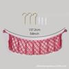 Bolsa de Red para Almacenamiento de Juguetes Red Colgante Tejida Nórdica Red de Almacenamiento de Dos Esquinas para Niños Bolsa de Almacenamiento Colgante Bolsillo de Pared Decorativo