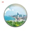 Imán de Refrigerador de Vidrio de Cristal Souvenir Turístico de Shandong Souvenir Jinan Baotu Spring Taishan Qinglei Dezhu
