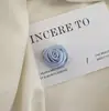 Flor de Satén Tridimensional de Tela, Capullo de Rosa, DIY Hecho a Mano, Accesorios de 3 cm para Accesorios del Cabello, Zapatos, Sombreros, Bolsos y Accesorios de Ropa
