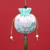 Nova Bolsa Redonda Estampada Estilo Chinês para Incenso, Bolsa de Incenso com Texto Zizai Qing'An, Pingente de Franja, Presente para o Festival do Barco-Dragão, Pequena Bolsa Portátil