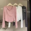 Ropa de Protección Solar Delgada de Verano Estilo Mismo de la Marca U, Corte Holgado, Protección UV, Seda de Hielo Transpirable, Secado Rápido, Chaqueta de Color Sólido que se Puede Usar al Aire Libre