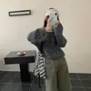 Nuevo Suéter de Punto para Mujer Otoño e Invierno, de un Hombro, Color Sólido, Estilo Casual Perezoso Simple, Top de Punto a la Moda