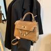 Bolso Cuadrado Pequeño Versátil Estilo Ins para Mujer, Nuevo Bolso Cruzado de Moda 2026 con Textura para Otoño e Invierno, Bolso de Hombro