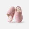 Pantuflas de Algodón Rayadas para Pareja para Mujer en Invierno Calientes con Forro de Felpa Pantuflas de Lana Calientes Pantuflas de Felpa para Interior en Casa para Hombre
