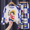 Pijama para niños niñas primavera y otoño Niños manga larga niños medianos y grandes verano niñas bebés ropa de casa para 10-12 años ropa exterior