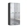 Armário de Aço Inoxidável 304, Armário para Funcionários, Gabinete com Múltiplas Portas, Armário de Sapatos para Oficina Livre de Poeira, Guarda-Roupa Suspenso 201, Gabinete de Metal, Armário de Armazenamento