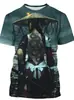 2026 Transfronterizo Tallas Grandes Temu Estampado Digital 3D Hombre Cuello Redondo Sudadera Camiseta de Manga Corta Moda Anime Personalidad