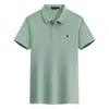 Camisa Polo Rl de Comercio Exterior Verano 2025 Camiseta de Manga Corta para Hombre con Cuello de Solapa y Logo de Caballo Bordado Ropa Casual