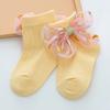 Calcetines de Encaje para Niñas de 0 a 3 Años Calcetines para Niños de Primavera, Otoño y Verano Lazo Calcetines de Princesa para Bebé Lindos Calcetines para Niñas Transfronterizos