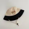 Chapéu de Sol para Bebê Verão Fino Chapéu de Pescador para Bebê Chapéu de Sol de Tela com Aba Larga Chapéu de Sol Infantil