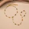 Pulsera de acero de titanio nueva, no se decolora, estilo ins, versátil para mujer, joyería para mujer, alta calidad para mujer