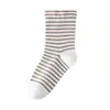 Nuevos calcetines para dormir de otoño e invierno para mujer, talla extra grande y ajuste holgado, diseño a rayas, adecuados para dormir, embarazo y cuidado posparto, sin costuras, 99% algodón, longitud hasta la mitad de la pantorrilla