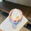 Desenho Fofo Gato Porco Elástico Colorido para Cabelo Menina Doce Faixa de Cabelo Trançada Par Elástico Melhores Amigas Acessórios de Cabelo