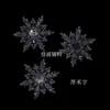 Colgante DIY copo de nieve transparente transfronterizo Accesorios navideños 65-6.7mm cristal acrílico copo de nieve