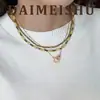Moda Versátil Simple Estilo Bosque de Verano Collar de Cuentas Ábaco Cadena de Clavícula en Capas de Lujo Ligero Nicho de Alta Gama para Mujeres