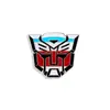 Broche Periférico de Transformers Insígnia de Metal Desenho Animado Megatron Optimus Prime Mochila Criativa Acessórios para Roupas