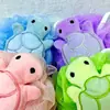 Bolas de Baño de Tortuga de Dibujos Animados Personalizadas por el Fabricante para Uso en Casa, Flor de Baño de Juguete Linda para Niños, Exfoliante de Espalda, Artefacto de Baño, Bola de Baño