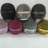 Venda Direta de Fábrica Adequado para Microfone Shure Sm58 Cabeça de Malha Acessórios de Microfone Cabeça de Malha Meio Metálica para Microfone