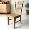 Silla de madera maciza silla de comedor silla con respaldo sin instalación taburete de madera maciza pura hogar simple restaurante mesa de comedor china silla