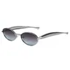 Gafas de Sol Metálicas Marca 33333, Moda Femenina de Gama Alta Lujo Ligero Gafas para Hombres, Protección UV para Viajes y Fotografía Callejera