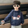 Q243 Ropa Infantil Chaqueta para Niños Estilo Primavera y Otoño Fresco Guapo Niño Pequeño Cortavientos con Capucha Nueva Chaqueta Cortavientos de Otoño para Niños
