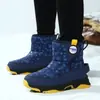 Botas de Nieve de Caña Alta Nuevas de Invierno para Niños y Niñas, con Borrego Adicional, Protección contra el Frío, Cálidas, Botas de Caña Alta, Estilo Coreano para Estudiantes, Botas de Invierno