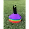 Marcador de disco marcador de placa de marcador equipo de entrenamiento de fútbol obstáculo barricada entrenamiento físico engrosado objeto marcador de baloncesto equipo