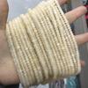 3x Cuentas de ábaco facetadas de 4 mm corte de jade optimizado ruedas cuentas planas cuentas para joyería piedra natural en stock al por mayor