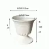 Maceta de Cerámica Nórdica Wen Xin Lan Meng Xiang Lan Paphia Lan Trofeo de Relieve Blanco Decoración del Hogar ins