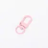 Llavero con Forma de U de Macarrón Esmalte de Colores Accesorio DIY Broche Figura de Ocho Broche con Forma de Camarón Perro Broche de Puerta Pequeña Aleación de Zinc