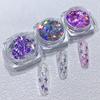 Super Flash Lentejuelas Mariposa Joyería para Uñas al por Mayor Color Mágico Láser Plata Mariposa Parche para Uñas Ultrafino Celebrante de Internet Explosiones