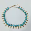 Moda Europea y Americana Exagerados Collares de Marca Combinación de Colores Arcoíris Bohemio Collares Geométricos Joyería de Lujo Accesible para Mujer