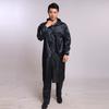 Venta al por mayor de fábrica alta calidad tela Oxford PVC poncho largo de una pieza para exteriores protección laboral sitio de construcción impermeable impermeable reflectante